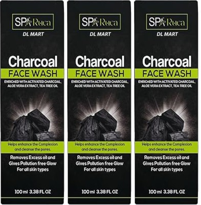 DL MART SPA RUCA CHARCOAL FACE WASH PACK OF 2 Face Wash(300 ml)