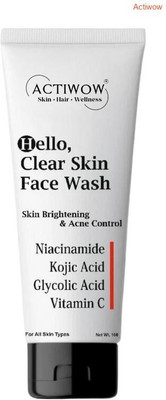 ACTIWOW Hello  Herbal Formula for Clear Bright Complexion Face Wash(100 ml)