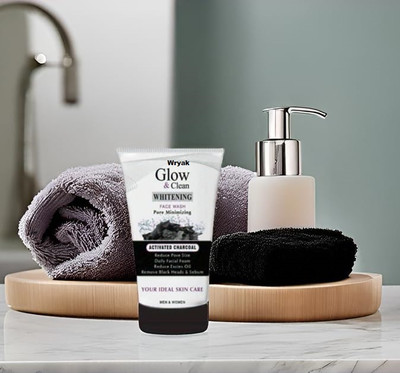 wryak Glow and Clean Whitening  with Activated Charcoal Face Wash(100 g)