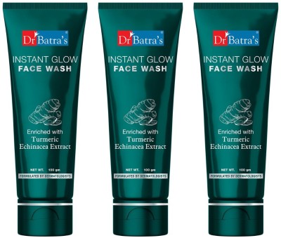 Dr Batra's  Instant Glow -100 ml (PACK OF 3) Face Wash(300 ml)
