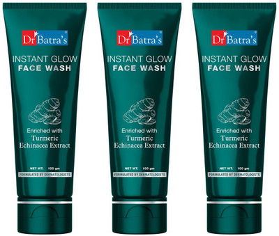 Dr Batra's  Instant Glow -100 ml (PACK OF 3) Face Wash(300 ml)