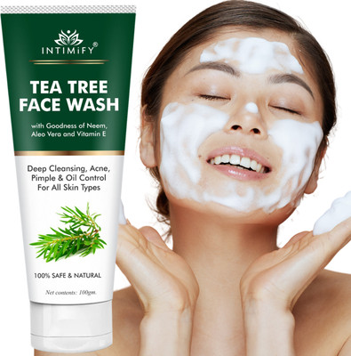 INTIMIFY Tea Tree Foaming for Acne & Pimples Face Wash(100 g)