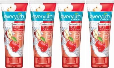 Everyuth Naturals Moisturizing Fruit 50g pack 4 Face Wash(200 g)