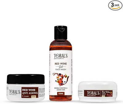 Toral's Organic Cosmetics Red wine face wash cream scrub Face Wash(148.54 ml)
