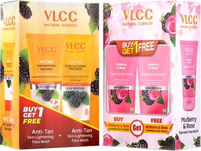 VLCC Anti Tan  and Mulberry & Rose Facewash Buy One Get One Face Wash(300 g)