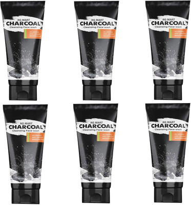 NG MART NG CHARCOAL CLENSING FACEWASH PACK OF - 6 Face Wash(600 g)