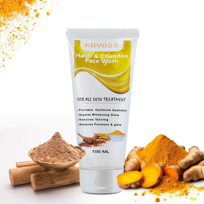 Kryoss Ayurveda Skin Brightening Haldi & Chandan - 100 ml Face Wash(100 ml)