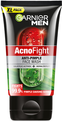 Garnier Men Acno Fight Anti Pimple, with Salicylic Acid and Herba Repair Face Wash(150 g)