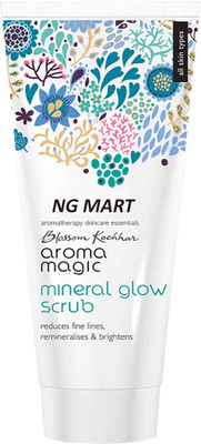 NG MART AROMA MAGIC MINERAL GLOW SCRUB FOR REMOVES PIGMENTAION ,ACNE & GIVES GLOWING SKIN PACK OF - 100mlx 1 Face Wash(100 ml)