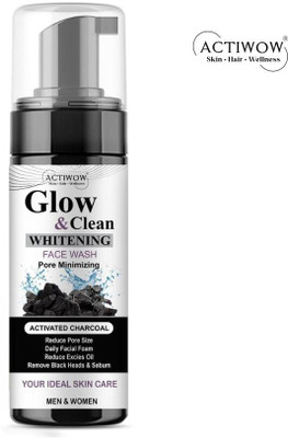 ACTIWOW Glow & Clean Cream & Foam Daily Cleanser L02 Face Wash(150 ml)