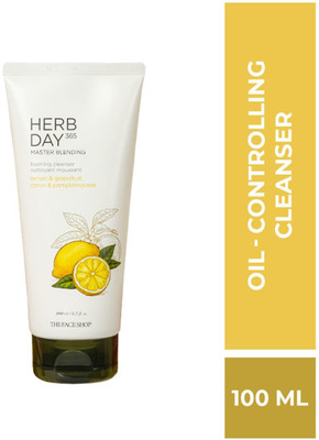 The Face Shop Herbday 365 Master blending Foaming Cleanser Lemon Face Wash(100 ml)