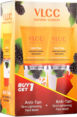 VLCC Anti Tan Skin Lightening Buy One Get One  Face Wash(150 ml)