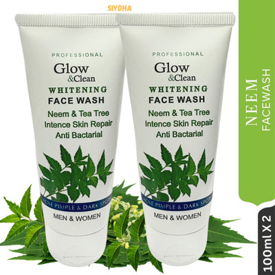 SIYDHA Organic Neem And Tea Tree  Pack Of 2 For Clear Complexion Face Wash(200 ml)