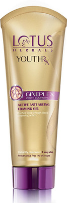 LOTUS HERBALS YouthRx Active Anti-Ageing Foaming Gel Face Wash(100 g)