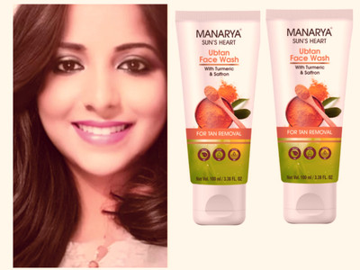 Manarya Sun's Heart Multi-Action De-Tan Ubtan Turmeric Face Wash(200 ml)