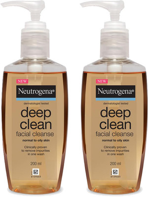 NEUTROGENA Deep Clean Facial Cleanser Face Wash(400 ml)