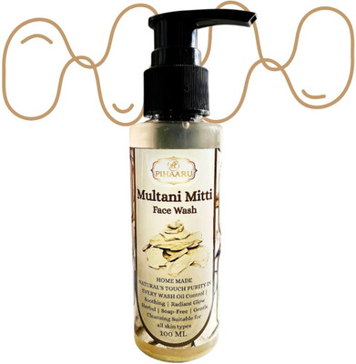 Pihaaru Multani Mitti  – Clear Skin & Daily Freshness (100ml)> Face Wash(100 ml)
