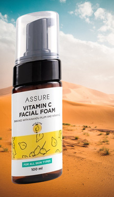 ASSURE VITAMIN C FACIAL FOAM - 100ml| Skin Whitening Deep Cleansing Facial Foam  Vitamin C For All Skin Types Face Wash(100 ml)