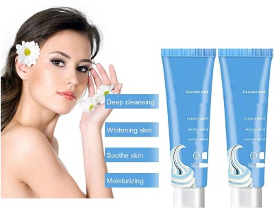 Emijun Ice Cream Mask Ultra Cleansing, Brighten & Whiten For Men & Women Face Wash(120 ml)