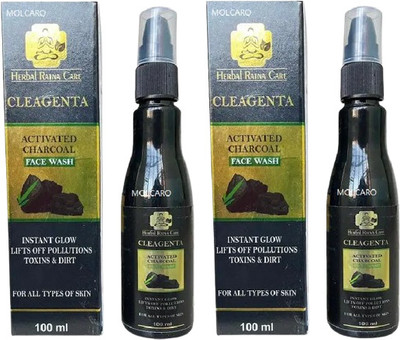 MOLCARO CLEAGENTA ACTIVATED CHARCOAL FACE WASH Face Wash(100 ml)