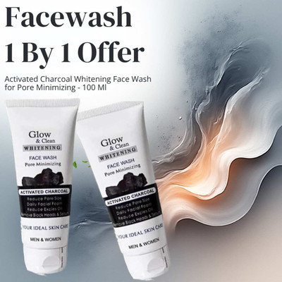 BIMBLE Charcoal Facewash Clean & Glow Whitening 100gm Pack of 1 for clear skin Face Wash(200.002 ml)