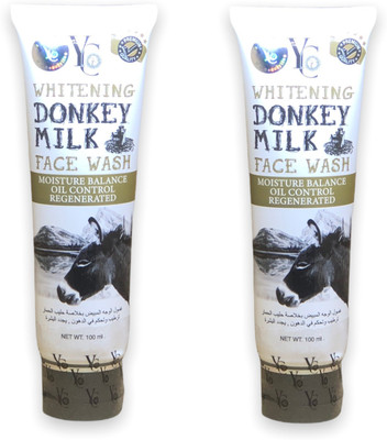 YC WHITENING Moisture Balance oil control regenerated DONKEY MILK FACE WASH (Pack of 2) Face Wash(100 ml)