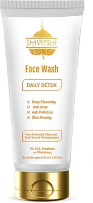 PavitraPlus Organic Activated Charcoal Acne Oil and Pollution Control  Face Wash(100 ml)