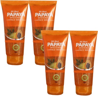 NG MART NG PAPAYA WHITENING FACEWSAH PACK OF - 4 Face Wash(280 g)