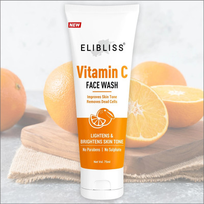 ELIBLISS Vitamin C for Oil Control, Skin Brightening & Cleansing  Face Wash(75 ml)