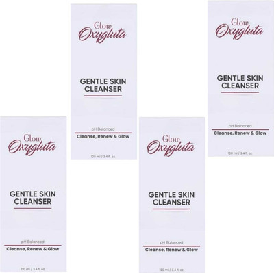 DOOMSDAY OXYGLUTA GENTLE CLEANSER FOR REFRESHING & GLOWING SKIN PACK OF 100ml x 4 Face Wash(400 ml)