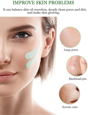 Latixmat Green Purifying Oil Control Clean Solid Face Clay Mask Pack Of 3(120 g)