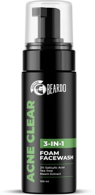 BEARDO Acne Clear Foam Face Wash(100 ml)