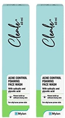 Cleale Foaming Face wash 60ml ( PACK OF 2 * 60ML ) Face Wash(120 ml)