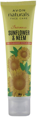 Avon Naturals Sunflower And Neem 3-In-1 Cleanser Scrub Mask Face Wash(100 g)
