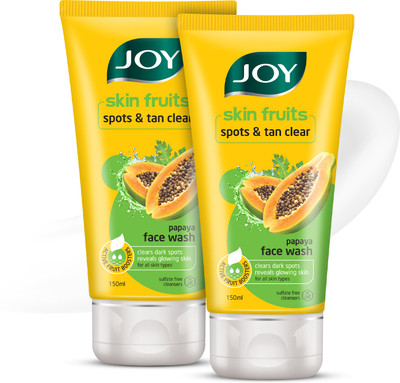 Joy Skin Fruits Spots & Tan Clear Papaya  For All Skin Types ( Face Wash(300 ml)