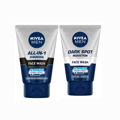 NIVEA All In one & Dark Spot 100ml Facewash Set of 2 Face Wash(200 g)