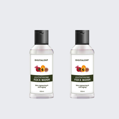 digitalzap Glutathione face wash is the first step towards glowing skin -2PCS Face Wash(200 ml)