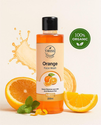 Oriss Herbal Brightening Vitamin C Orange , Brightening Face wash, Remove Dull Skin  (200ml) Face Wash(200 ml)