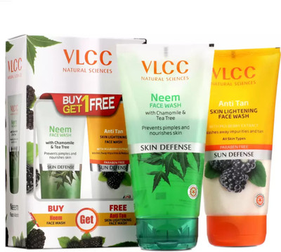VLCC Neem & Anti Tan with Buy One Get One  Face Wash(299 ml)