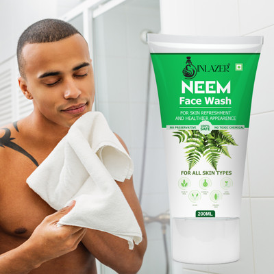 inlazer Neem Acne  For Spot Reduction' Glowing Complexion' Men Women Face Wash(200 ml)