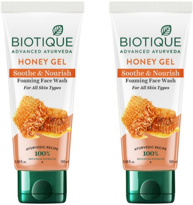 BIOTIQUE Honey 100ml facewash Set of 2 Face Wash(200 ml)