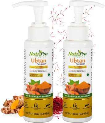 NutriPro Ubtan  | Enriched With Turmeric & Natural For Glowing Skin Face Wash(240 ml)