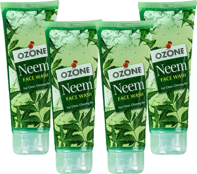 OZONE Neem  for Acne & Oily Skin (100ml, Pack of 4) Face Wash(400 ml)