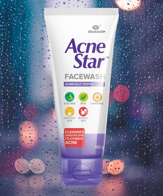 acnestar Acne star facewash,Anti pigmantation,acne clear,oil control,dark spot control PACK-2 Face Wash(50 ml)