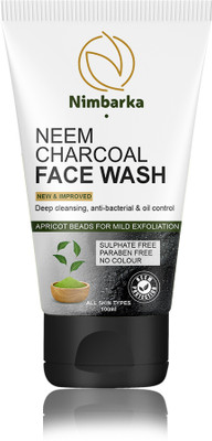 NIMBARKA NEEM & CHARCOAL With Apricot Beads 3in1 Formula Face Wash(100 ml)
