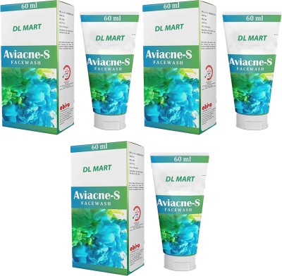 DL MART AVIACNE-S FACE WASH PACK OF 3 Face Wash(180 ml)