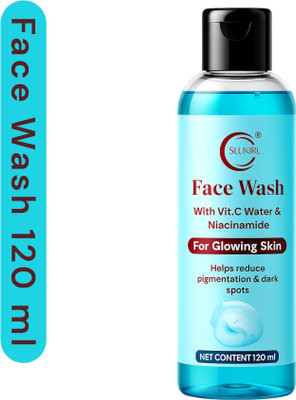 slukrl Gentle Skin Cleanser  for Acne, Dark Spot & Dullness Removal Face Wash(120 ml)