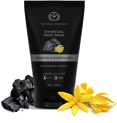 THE MAN COMPANY Charcoal Face wash - Ylang Ylang and Argan Face Wash(100 ml)