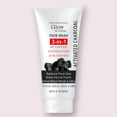 Deeparth 3 in 1 Activated Charcoal Oil Control,Skin Brightening Face Wash(150 g)