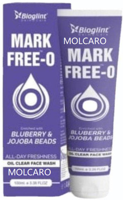 MOLCARO BIOGLINT MARK FREE-O BLUBERRY & JOJOBA BEADS Face Wash(100 ml)